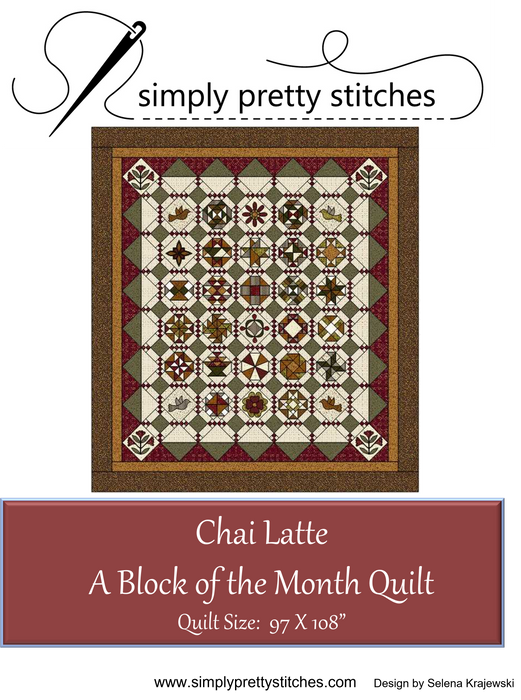 Block of the Month CHAI LATTE
